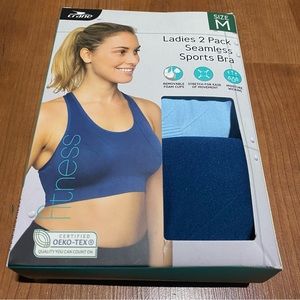 2 Medium Seamless Sports Bras with padding